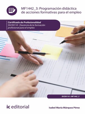 cover image of Programación didáctica de acciones formativas para el empleo. SSCE0110